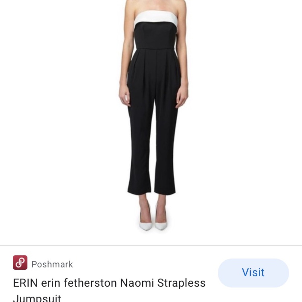 Black and white jumpsuit